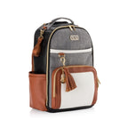 Boss Plus™ Large Diaper Bag Backpack Coffee & Cream - Mini Mee Boutique