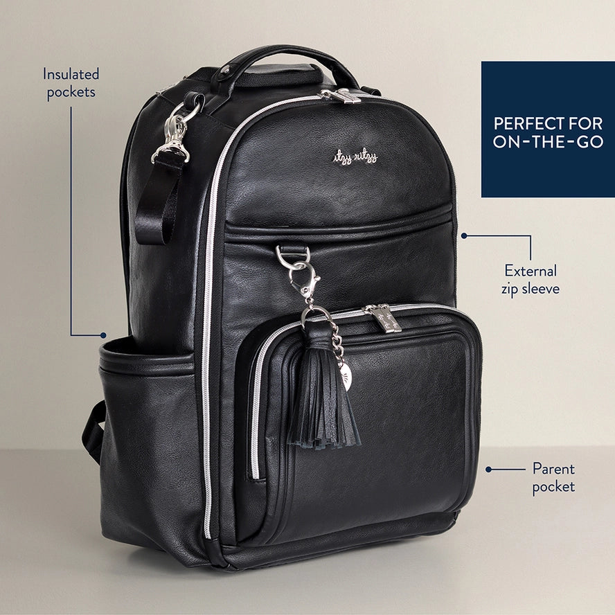 Boss Plus™ Large Diaper Bag Backpack Noir - Mini Mee Boutique