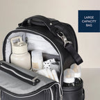 Boss Plus™ Large Diaper Bag Backpack Noir - Mini Mee Boutique