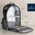 Boss Plus™ Large Diaper Bag Backpack Noir - Mini Mee Boutique