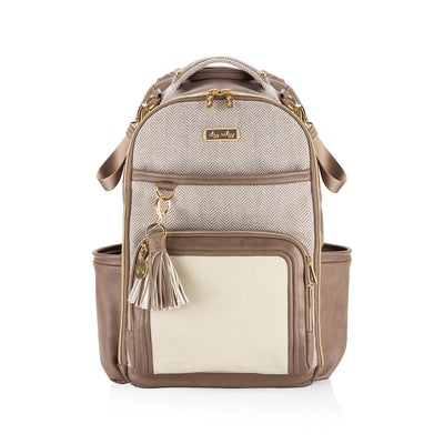 Boss Plus™ Large Diaper Bag Backpack Vanilla Latte - Mini Mee Boutique