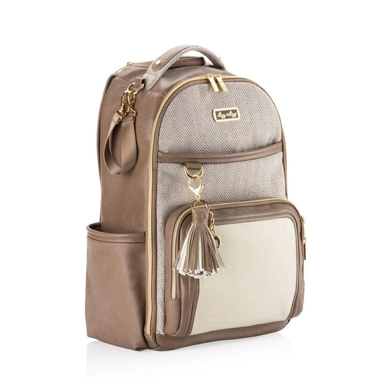 Boss Plus™ Large Diaper Bag Backpack Vanilla Latte - Mini Mee Boutique