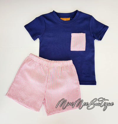 Boy Pocket Tee 2 piece Set - Mini Mee Boutique