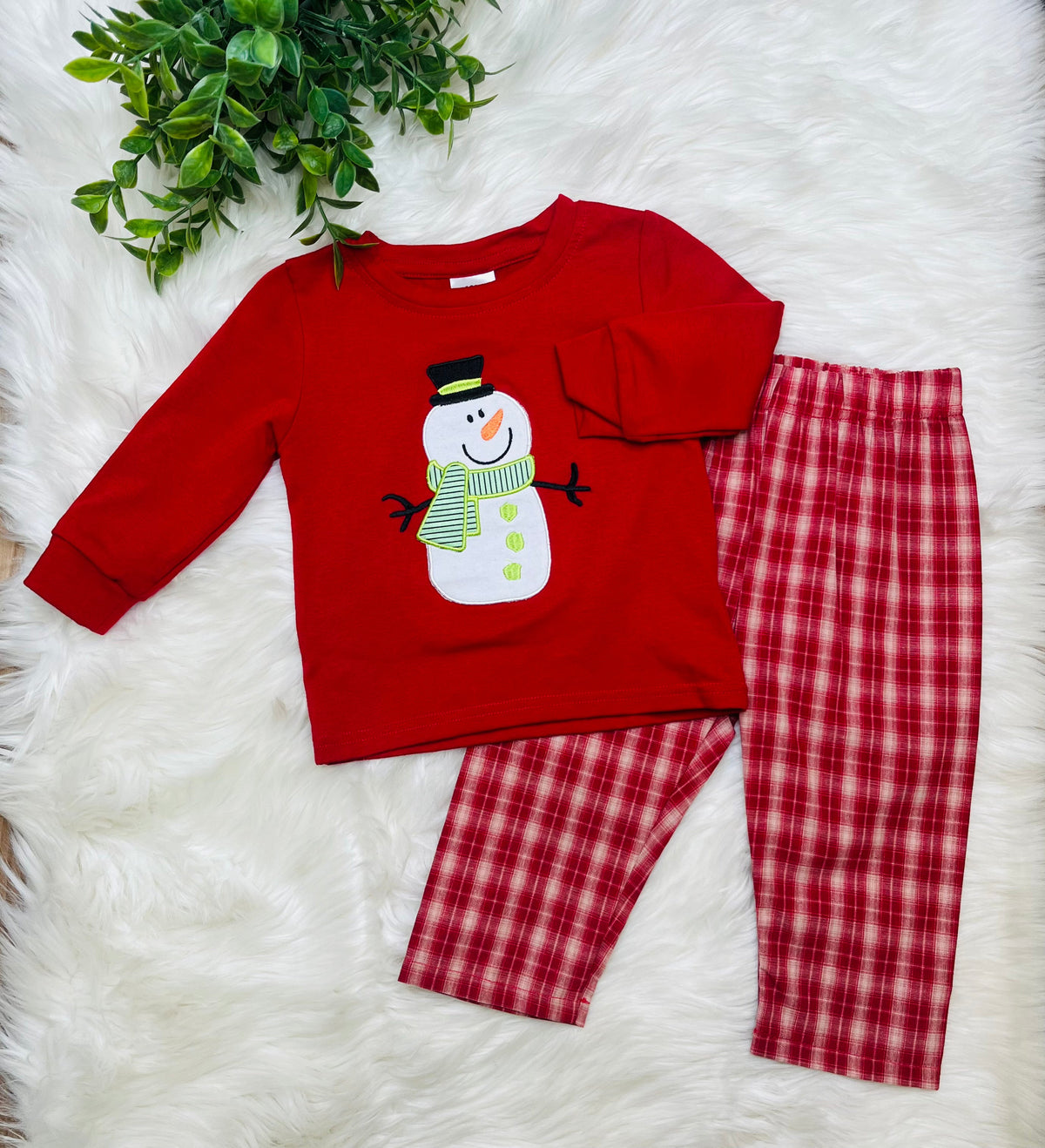 Boy’s Snowman Outfit Set Christmas
