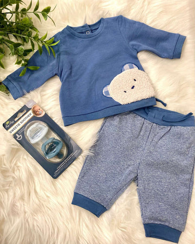 Boy's Peek A Boo Bear 2 Piece Set - Mini Mee Boutique