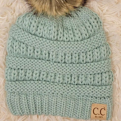 C.C Baby Light Blue Beanie - Mini Mee Boutique
