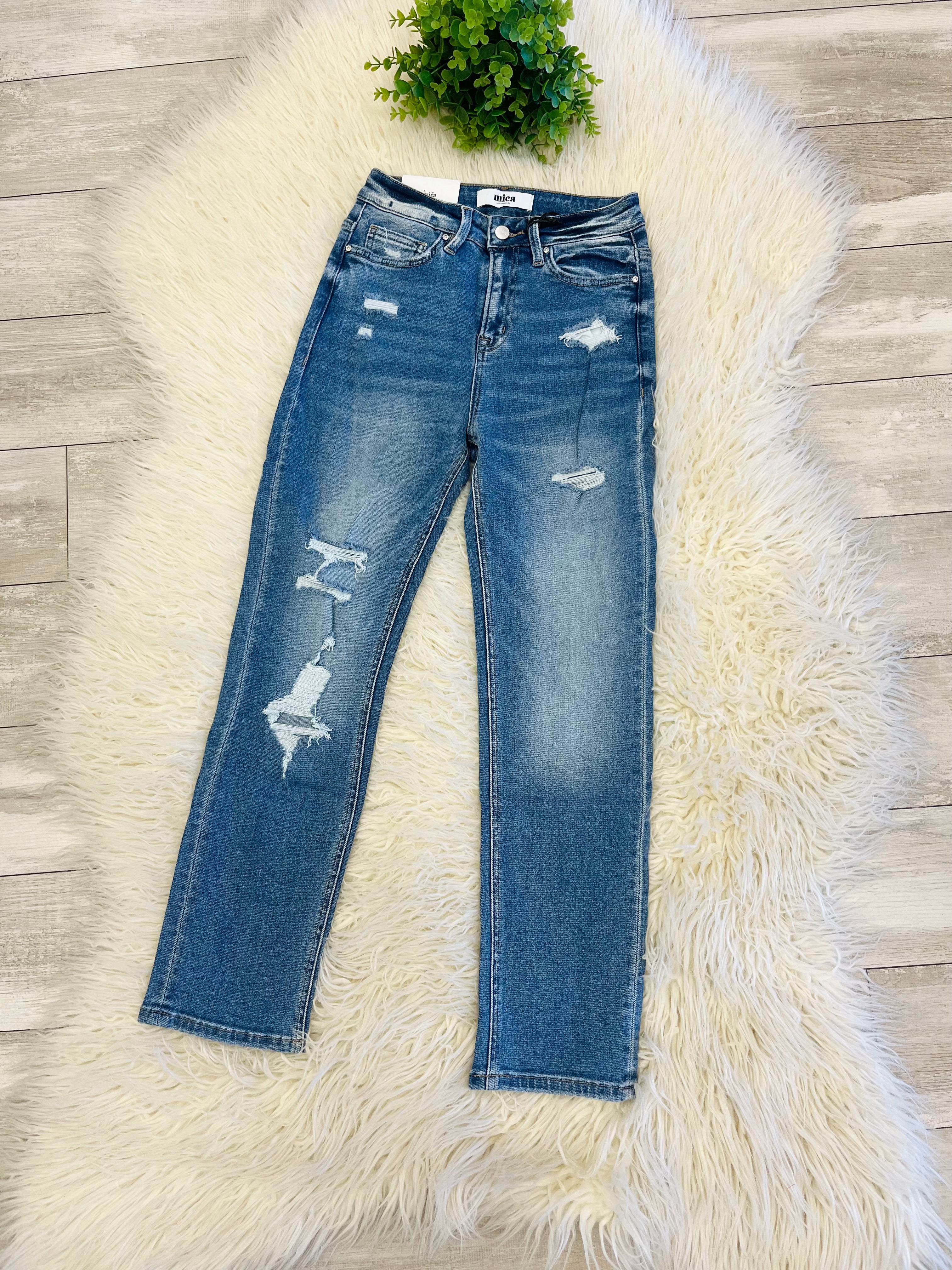women’s Mica High Rise Straight Crop Jeans #7794