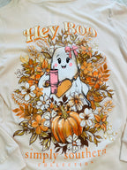 Women’s Simply Southern Ghost “Hey Boo” Long Sleeve