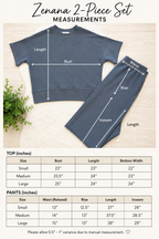 Women’s Zenana Grey Ribbed Pant Set