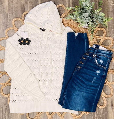 Women’s White Knit Top - Mini Mee Boutique