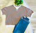 Women’s Zenana Mocha Striped Top