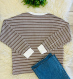 Women’s Ribbed Long Sleeve in Color Zenana Mocha - True to Size