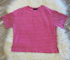 Women’s Evermmee Pink and White Short Set