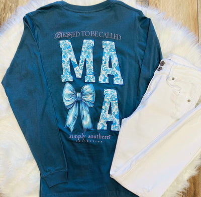 Women’s Simply Southern “Mama” Long sleeve tee