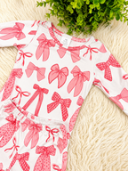 Girl’s Pink Bow Flare Outfit