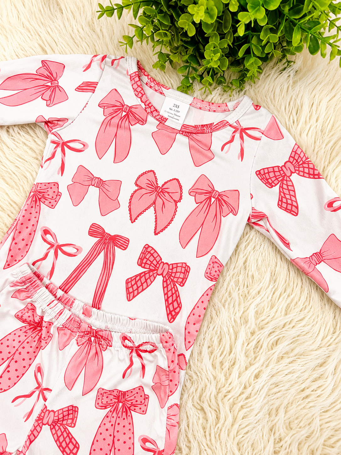 Girl’s Pink Bow Flare Outfit
