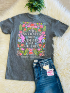 Women’s Simply Southern “She Believed She Could So She Did” Graphic Tee