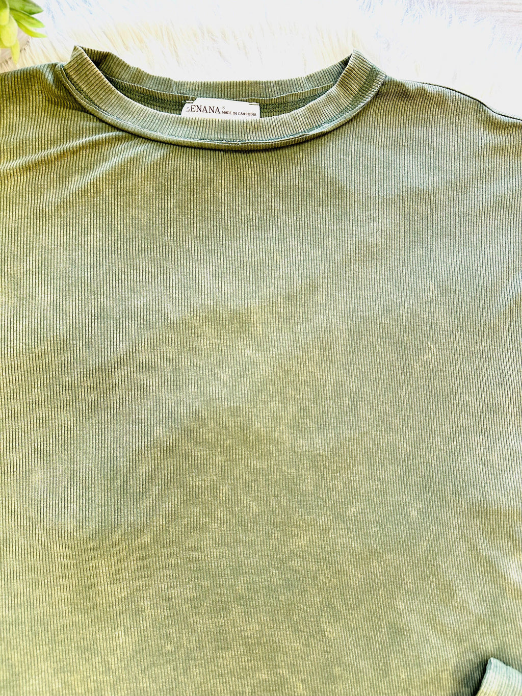 Women’s Zenana Dark Olive Acid Wash Pant Set