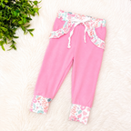 Girl’s Pink Floral Pant Outfit Set