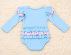 Girl’s Floral Cowgirl Boot Bubble Romper