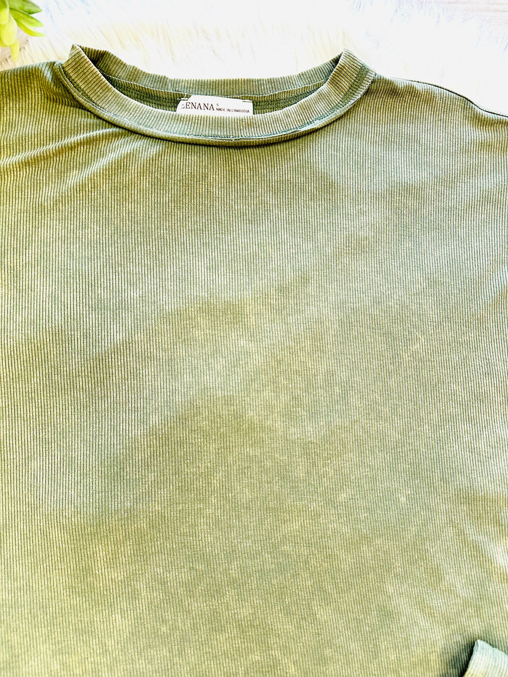 Women’s Zenana Dark Olive Acid Wash Pant Set