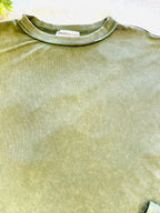 Women’s Zenana Dark Olive Acid Wash Pant Set