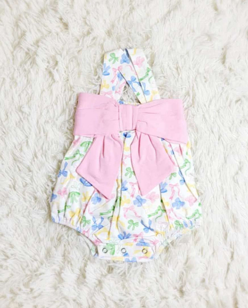 Girls Bow Bubble Onesie