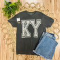 Women’s Gray Camo Print KY Tee