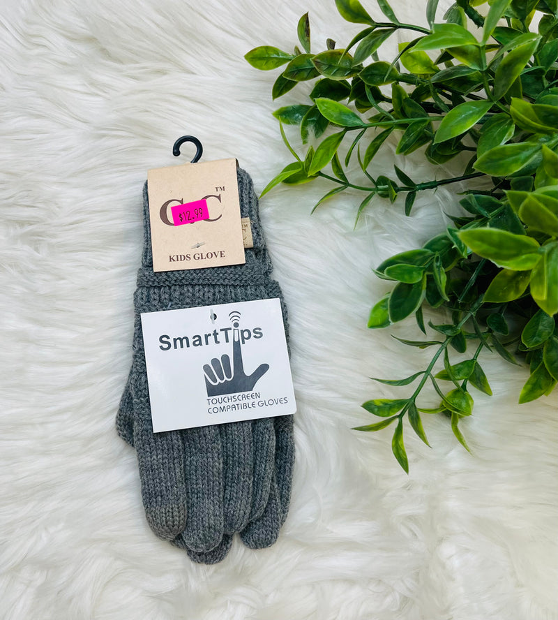 CC Grey Kids Gloves