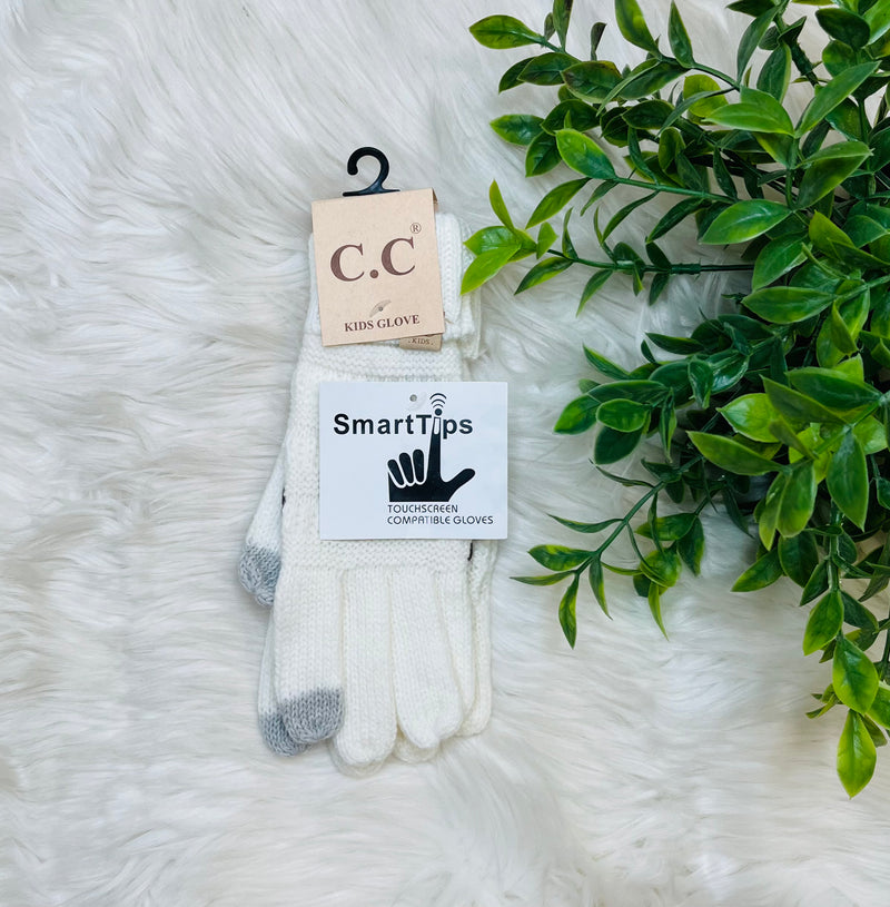CC Ivory Kids Gloves