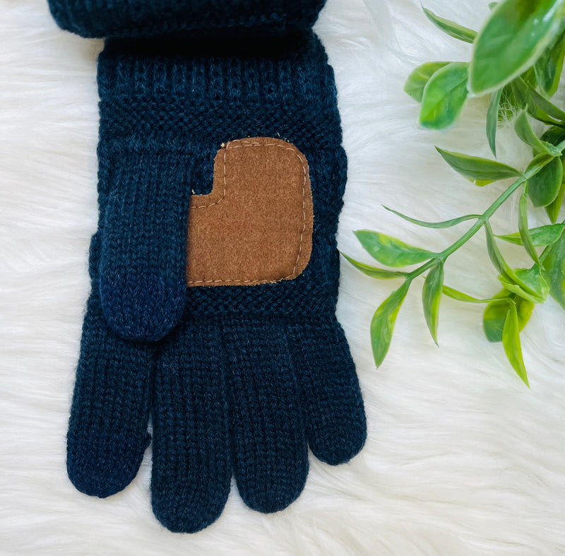 CC Navy Kids Gloves