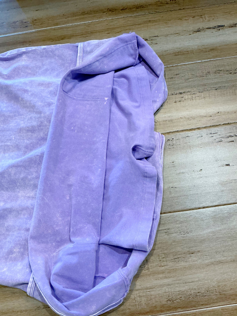 Zenana Lavender Pocket Romper