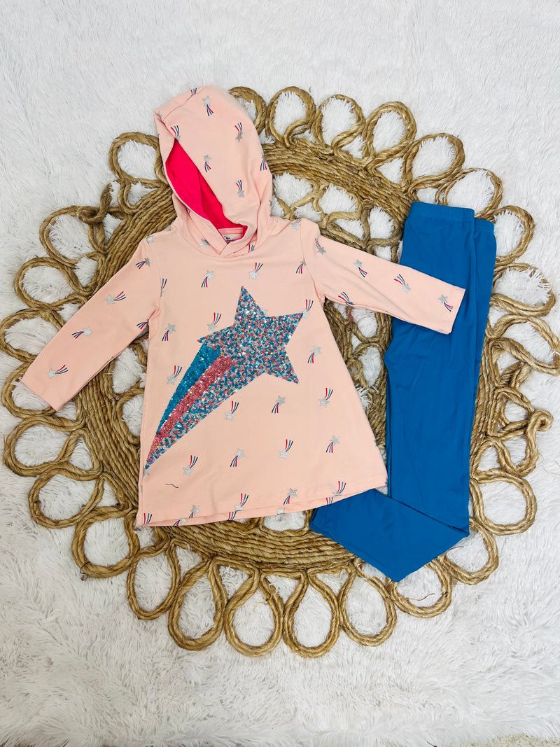 Shooting Star Girls Hoodie