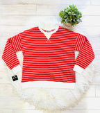 Women’s Zenana Red Striped Long Sleeve Top