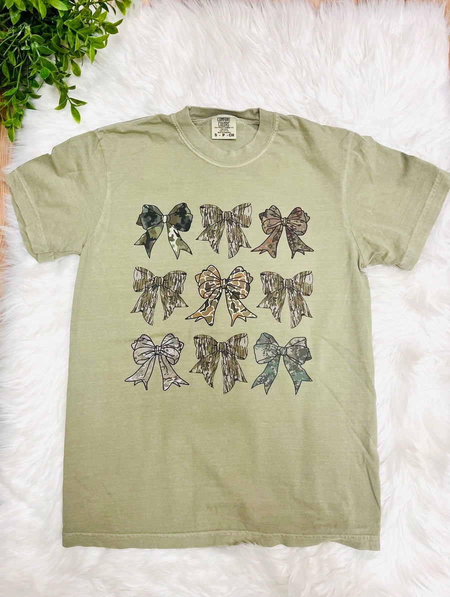 Women’s Camo Bow Graphic Tee