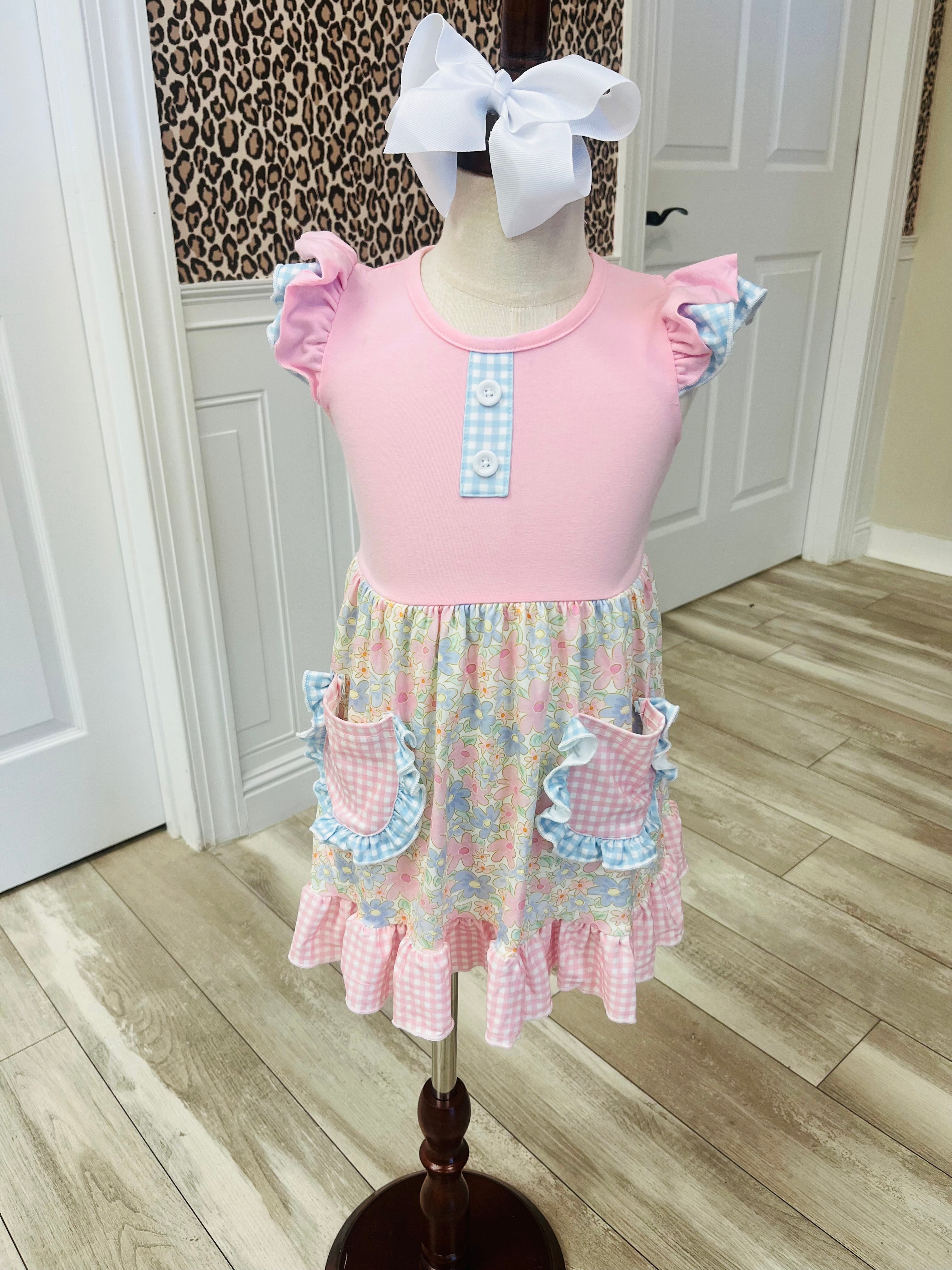 Girl’s Sweet Meadow Ruffle Dress