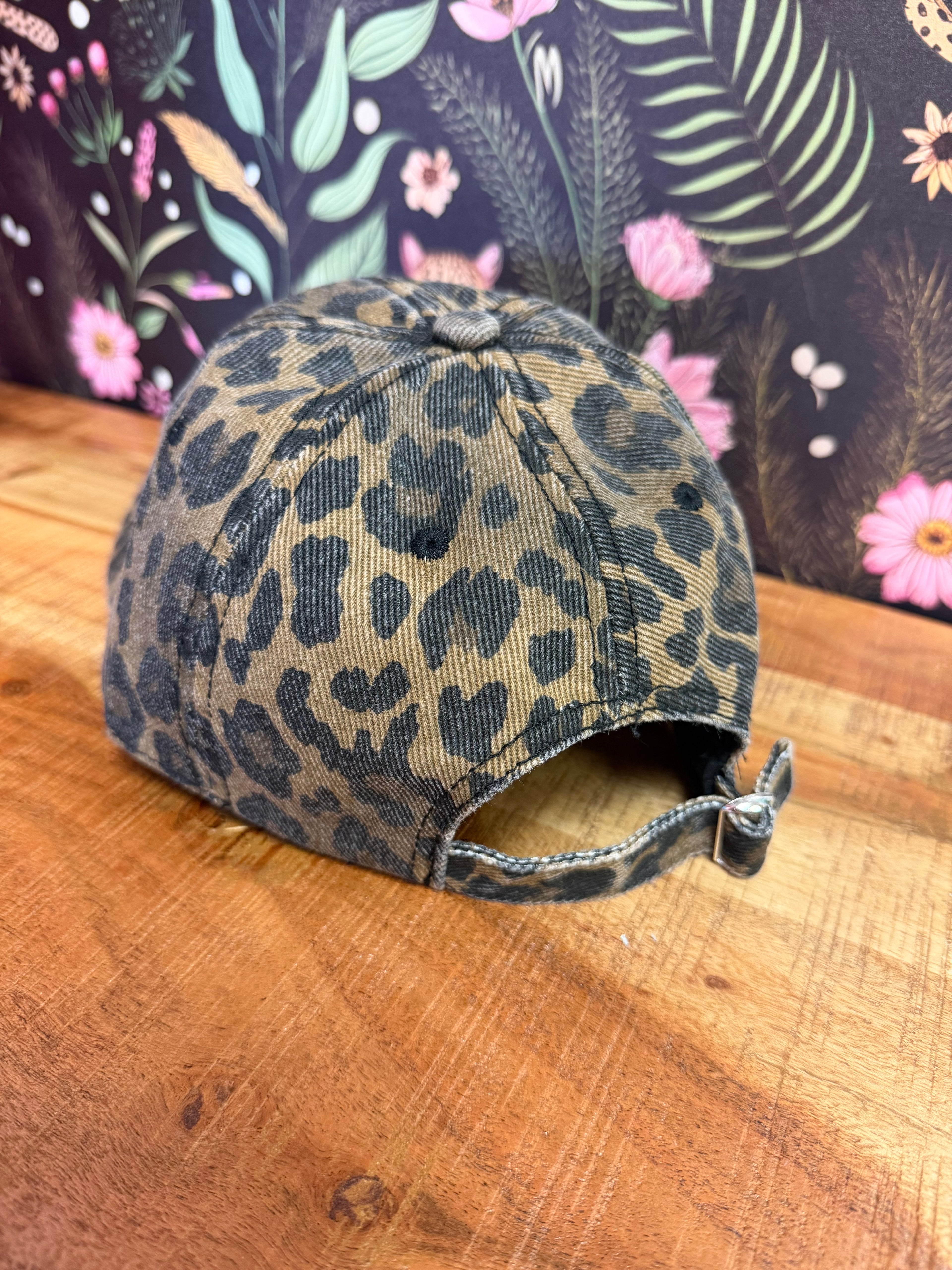 Cheetah Denim Hat