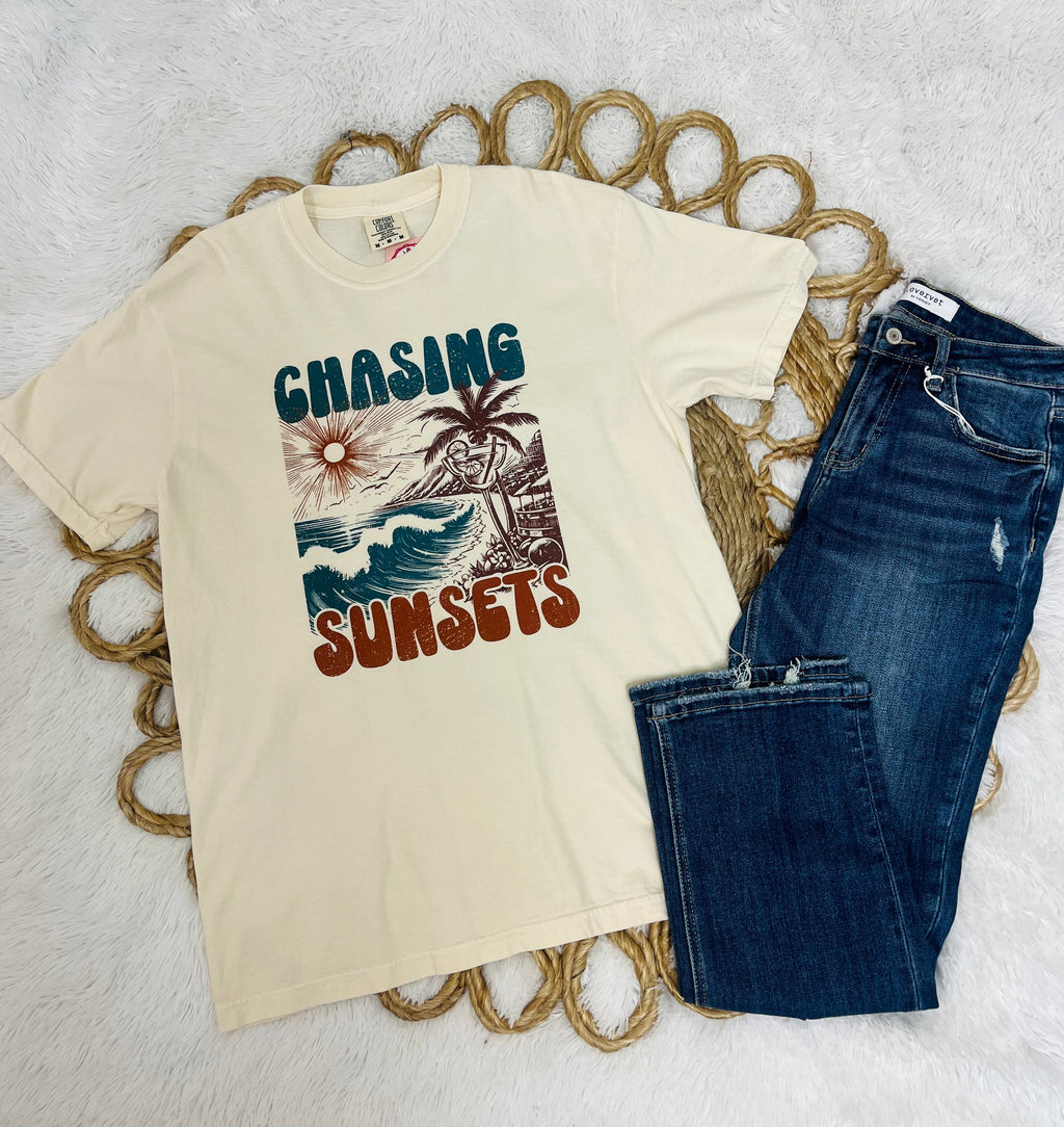 Chasing Sunsets Graphic Tee Women's
