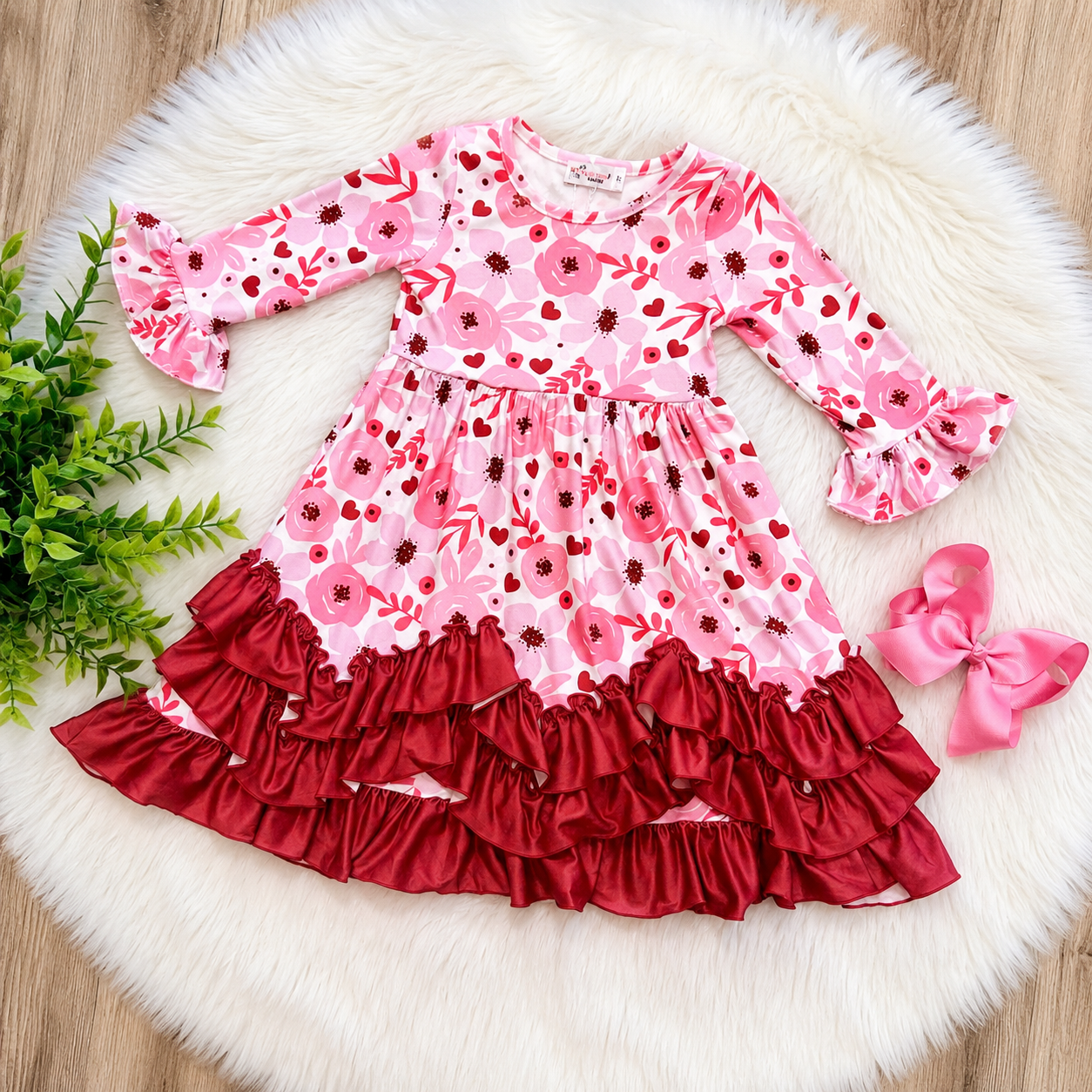 Girls Cherry Poppy Maxi Dress