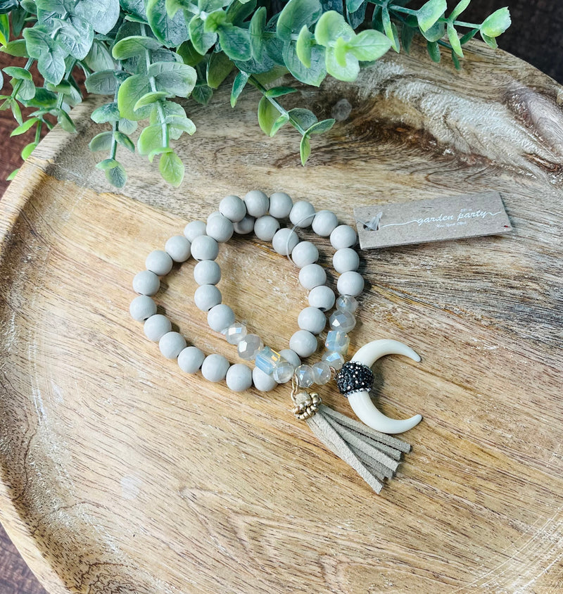 Clay Bullhorn Bracelet