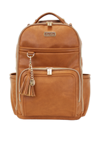 Cognac Boss Plus™ Backpack Diaper Bag - Mini Mee Boutique