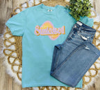 Comfort Colors Teal “Sunkissed” Tee
