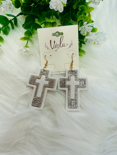 Cross Earrings - Mini Mee Boutique
