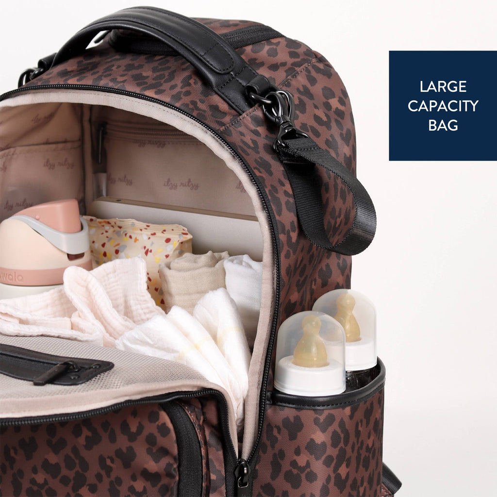 Itzy Ritzy Boss Plus Leopard Diaper Bag