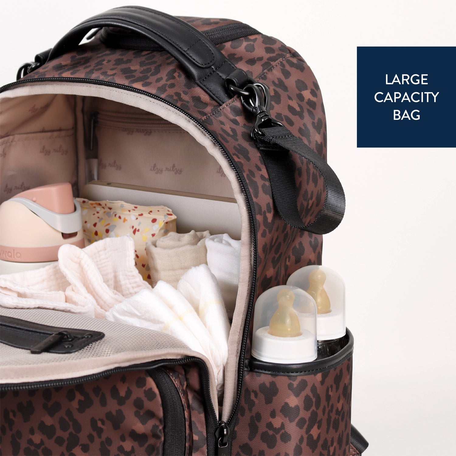 Itzy Ritzy Boss Plus Leopard Diaper Bag