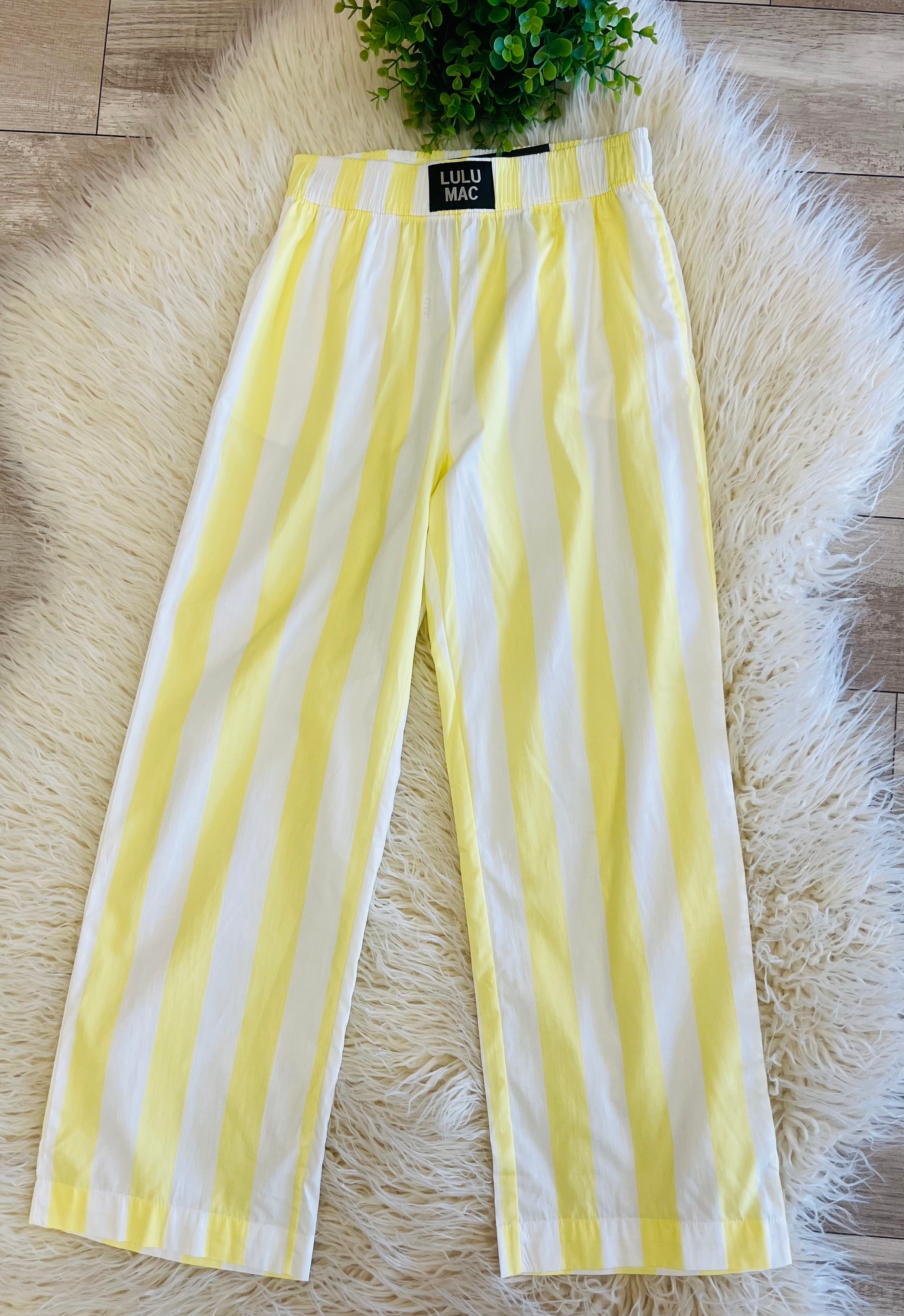 Women’s LuLu Mac Yellow Striped Pants
