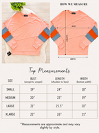 Women’s Evermmee Peach Detailed Long Sleeve Top