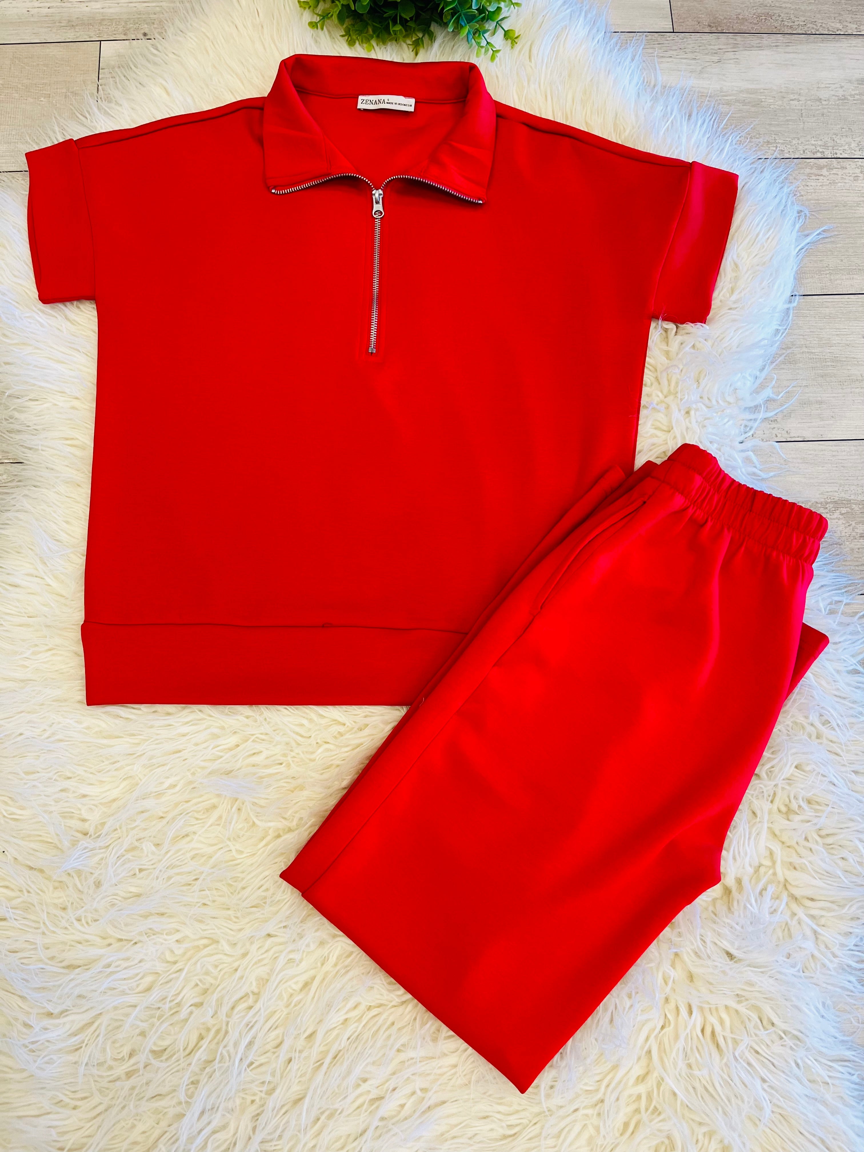 Women’s Ruby Red Scuba set