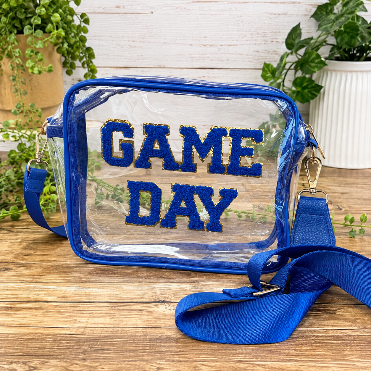 Game Day Crossbody Bag- Royal Blue