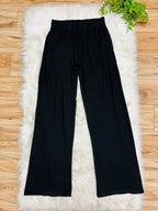 Women’s Zenana Solid Black Melange Pant Set